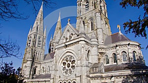 The Irish Christian Cathedral of the Anglican Church in Cork. Cathedral of the 19th century in the Neo-Gothic style. Cathedral