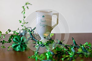 Irish coffee for St. Patrick`s Day