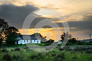 Irish Cottage Sunset