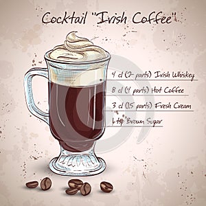 Irish cream coffee