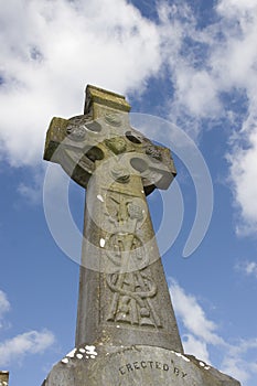 Irish graveyard celtic cross