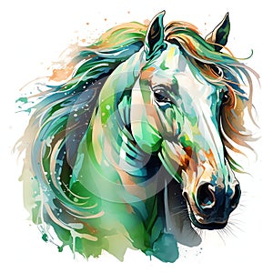 Irish horse watercolor