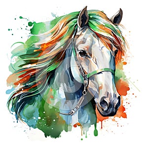 Irish horse watercolor