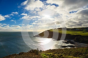 Irish landscape. coastline atlantic coast County Cork, Ireland