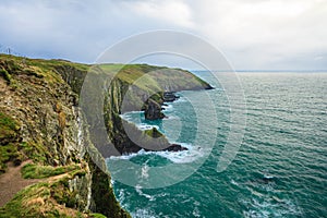 Irish landscape. coastline atlantic coast County Cork, Ireland