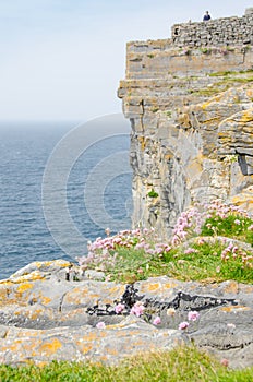 Irish landscape - view from Dun Aengus, an ancient fort.