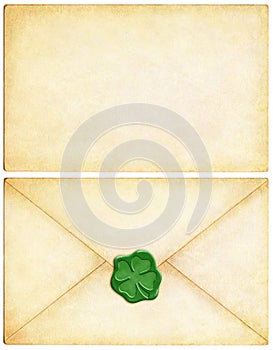 Irský štěstí list 