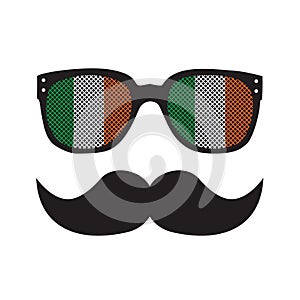 Irish man with glasses and moustache