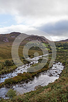 Irish mountains with a small river