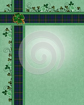 Irish plaid borders template