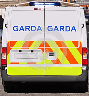 Irish police van