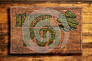 Irish pub sign
