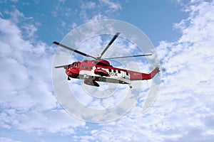 Irish sea rescue helicopter