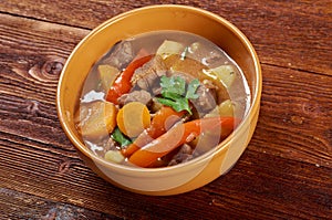 Irish stew with tender lamb meat