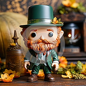Irish Tradition Saint Patrick Figurine in Spring