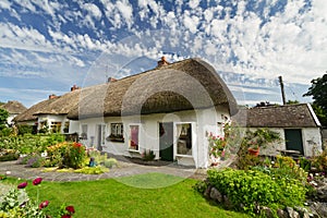 Irish traditional cottage house