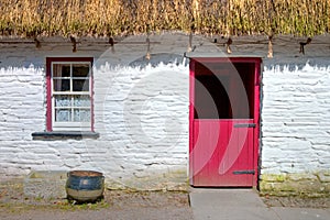 Irish traditional cottage house of Bunratty.