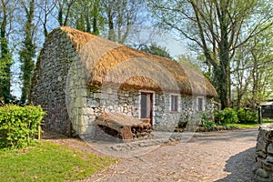 Irish traditional cottage house of Bunratty.