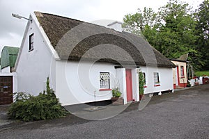 Irish traditional thatch cottage