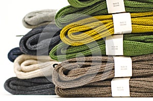 Irish wool heavy ribbed socks