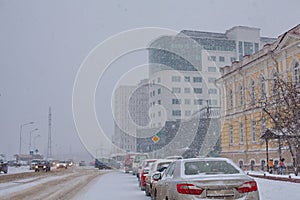 Irkutsk. Winter. Architecture