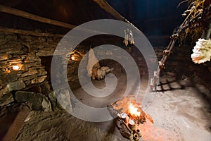 Iron age Dwelling at Bostadh in the Outer Hebrides photo