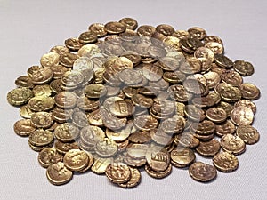 Iron Age gold stater coins photo