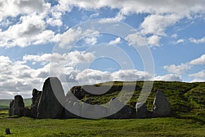 Iron age Long Barrow Burial Mound