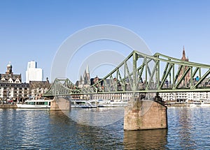 The Iron Bridge (so called Eiserner Steg) at Frankfurt Main photo