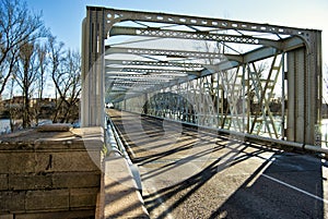 Iron Bridge in the city of Zamora photo