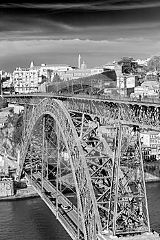 Iron Bridge D. Luiz in Oporto, Portugal