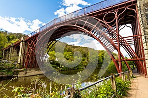 The Iron Bridge at Ironbridge from below