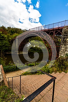 Iron Bridge at Ironbridge from below