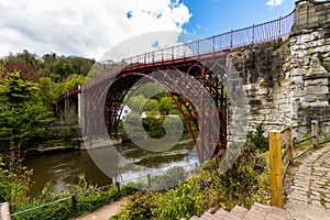 Iron Bridge at Ironbridge from below