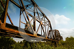 Old Railroad Track Bridge San Felipe Texas photo