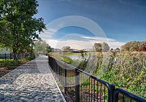 iron bridge over the narew river in tykocin