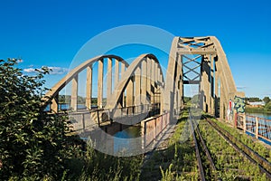 Iron Bridge over the Volga River in Kalyazin