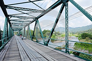 Iron bridge at pai river