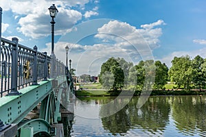 Iron bridge in the Tsaritsyno park in Moscow - 2