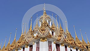 The iron castle at a temple in Bangkok