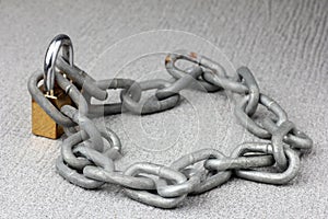 Iron chain lock key