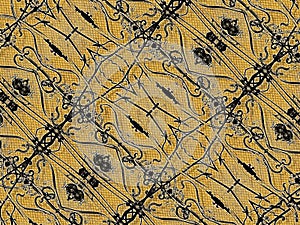 Iron Collage Decorative Background