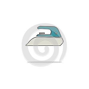 Iron color thin line icon.Vector illustration