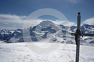 Iron cross on the top of spitzhorli