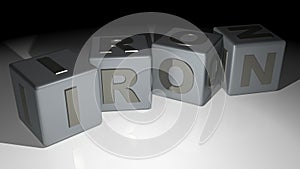 Iron cubes