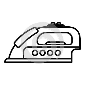 Iron device icon outline vector. Electric appliance