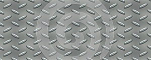 Iron diamond plate industry realistic seamless pattern
