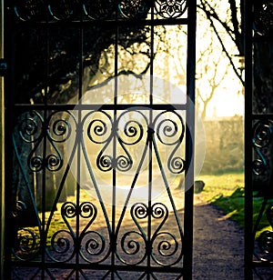 Iron fence