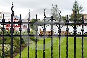 Iron fence details