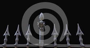 Iron fence protection